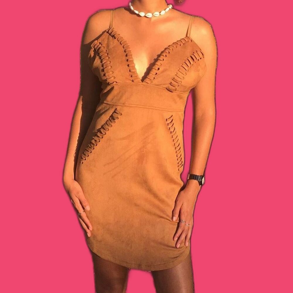 Suede Mini Dress